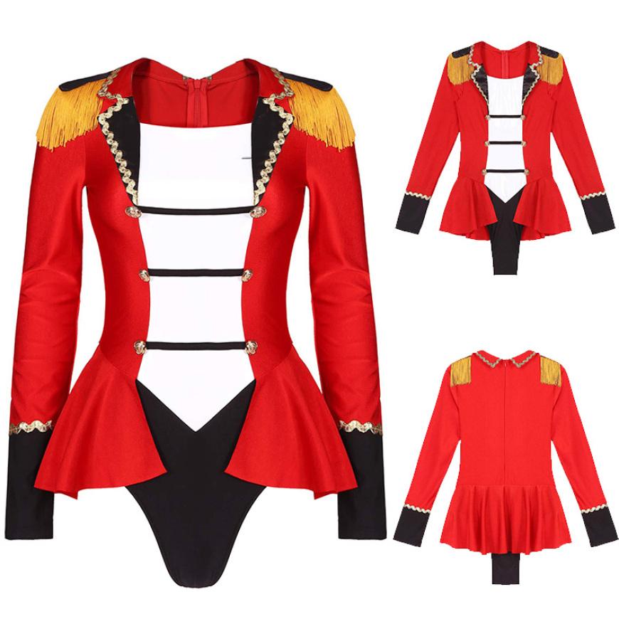 Женский костюм для косплея на Хэллоуин, цирковой манеж, женские боди, наряды для ролевых игр