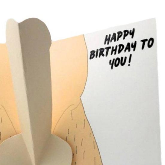 Открытка на день рождения Pop Up Dick Забавный 3D всплывающий подарок на день рождения Веселая поздравительная открытка Сексуальная валентинка для мужа и папы
