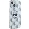 Karl Lagerfeld Klhcp15Shklpcht Iphone15 / 14 / 13 6.1 Transparent Hardcase Iml Choupette Head & Monogram