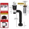 Bathroom Sink Drain Kit with Flexible Expandable P-Trap Leak-Proof Odor Prevention Easy Installation