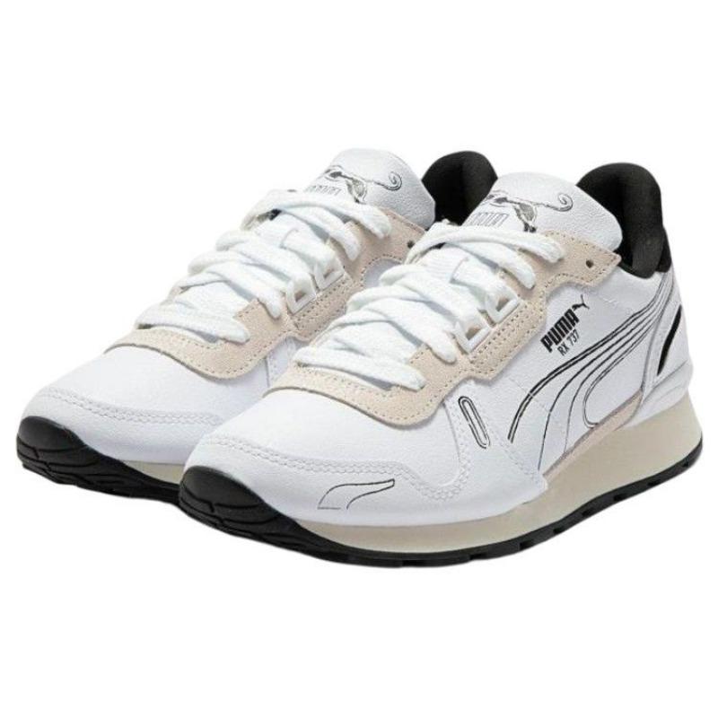 Puma Rx 737 №1 Унисекс Низкие Повседневные Кроссовки Бело-Серые 389429-01