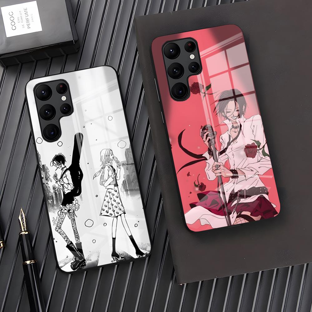 Чехол для телефона с Наной Осаки из аниме для Samsung S26 S25 Plus S20 S20 Plus S22 Ultra S23 FE S21 Plus S21 Ultra Стеклянная крышка