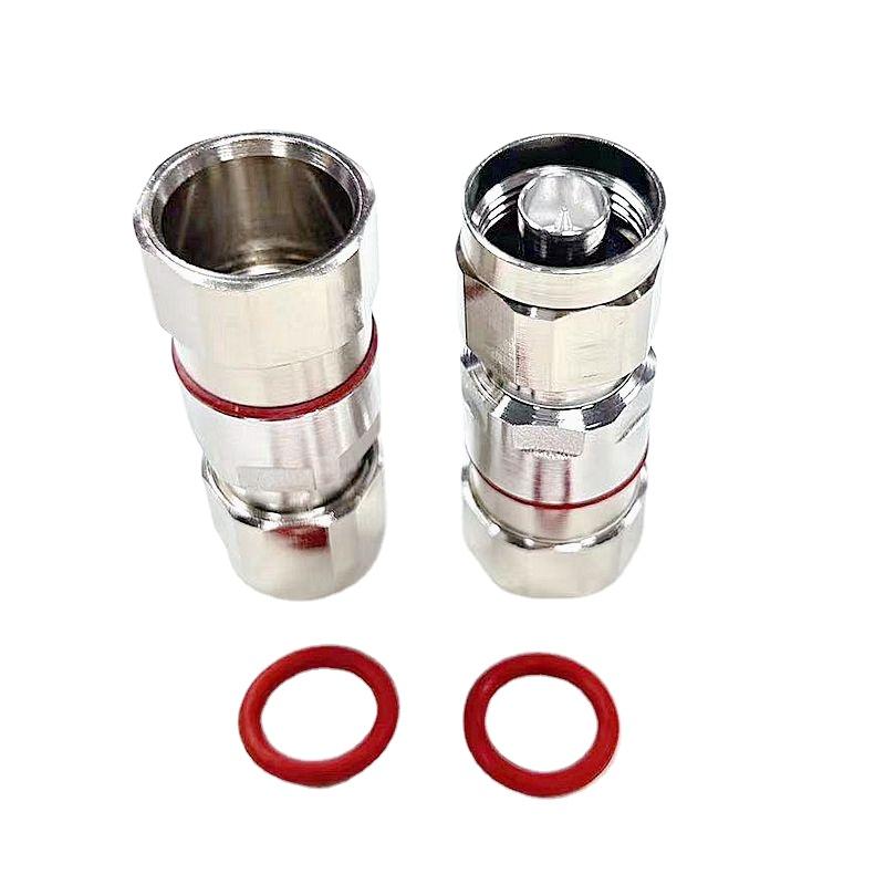 1Pcs N 1/2 Type Male Plug L16 N Male 1/2 Feeder Connector LMR600 50-12 Hard Feeder RF Adapter for Test High-quality Brass Copper