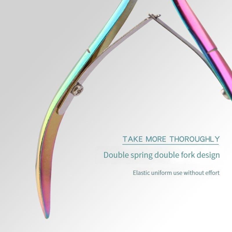 Красочные щипчики для кутикулы, 1 шт., цветные ножницы, плоскогубцы, средство для удаления омертвевшей кожи, прозрачный инструмент для дизайна ногтей для салона красоты