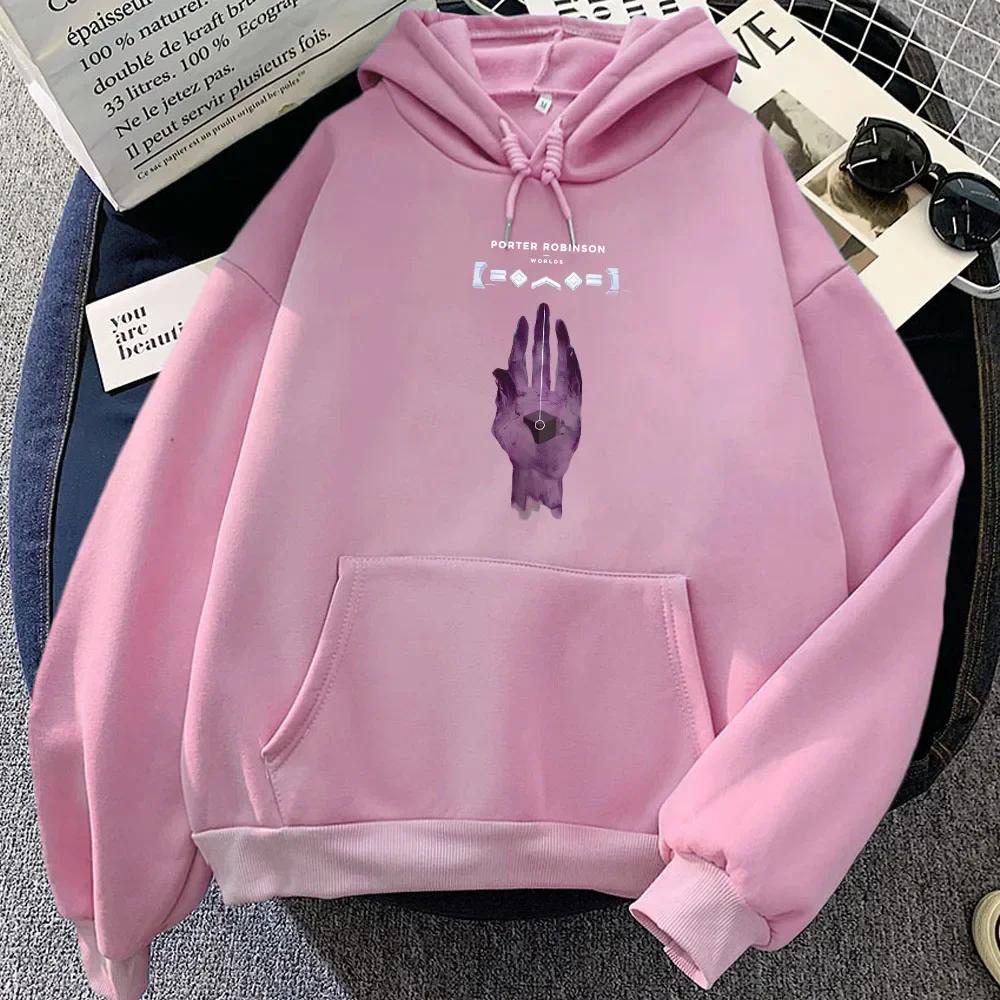 Goodbye To A World Song Печатные толстовки Porter Robinson Singer Графические толстовки Sudaderas Para Mujer Женская одежда Зима