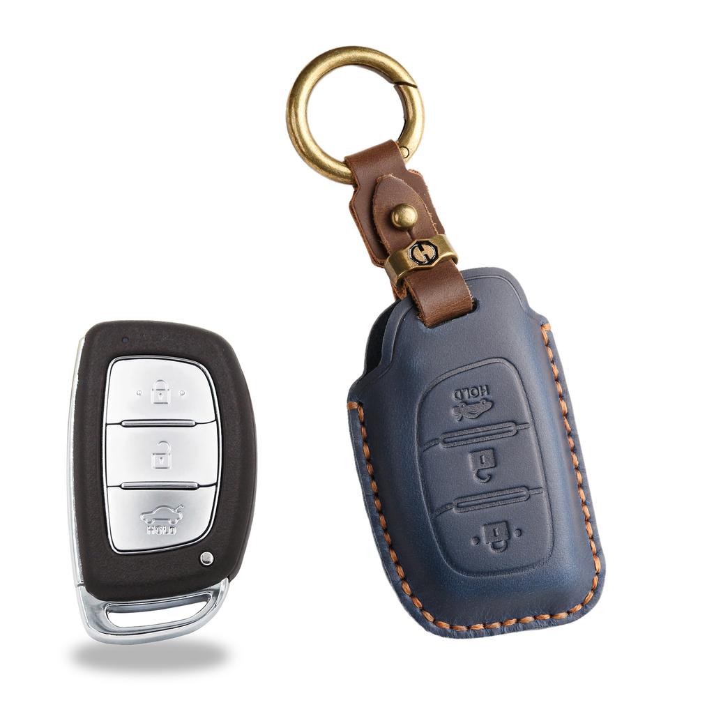 Ретро чехол для ключа подходит для Beijing Hyundai IX35 lead Landong Yuena автомобиль ручной работы кожаный защитный чехол сумка.