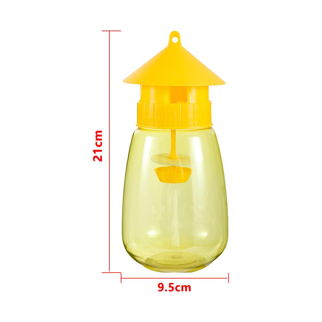 Fruit Fly Trap Yellow Plastic Drosophila Trap Anti Flies Housefly Catcher Garden Orchard Reusable Insect Trap Pest Control Tool