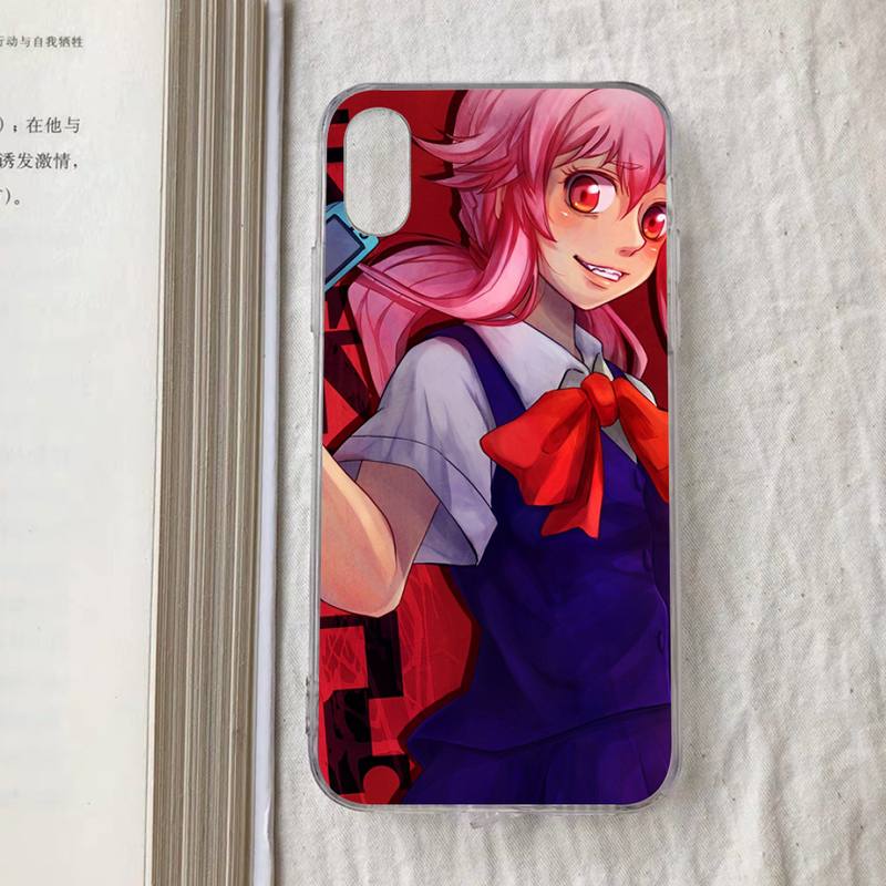 Mirai Nikki Future Diary Гасай Юно Чехол для телефона Для iPhone 13 14 Pro Max XS XR 12 11 Pro 13 Mini 6 7 8 Plus Прозрачная задняя крышка Capa