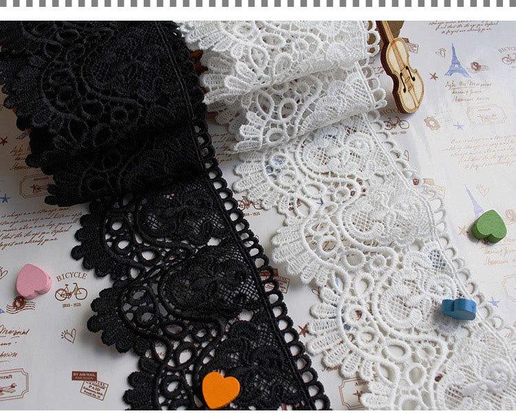 Кружевная ткань для вышивки, растворимая в воде, для украшения подола юбки