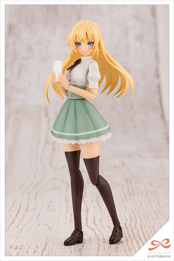 Kotobukiya Sosai Garden Ritsuka Saeki Iris Высокая пластиковая модель JK003 для девочек [St. Школьная/летняя форма для девочек] приблизительно. 1/10