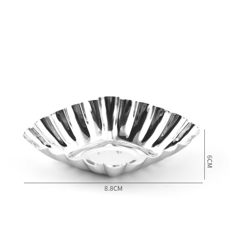 Многоразовая форма для печенья и пудинга Серебряная форма для десертов Формы для тарталеток Цветок Маффин