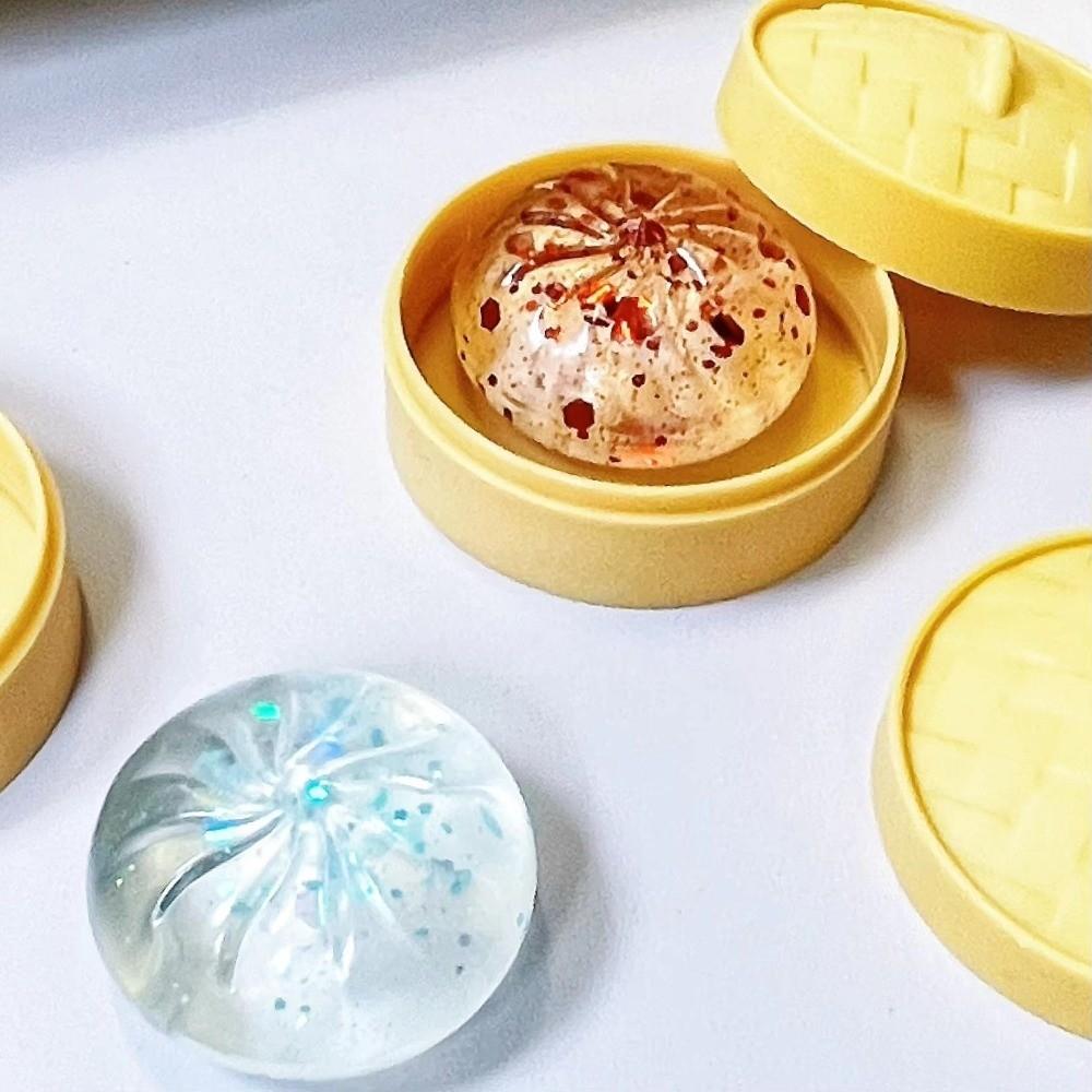 Mini Size Squeezable Toys Slow Rebound Fidget Sensory Toy Steamer Bun Squishy Fidget Toy Play Set