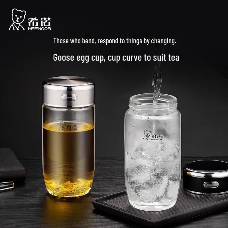 Xino Single Layer Goose Egg Glass Tea Cup