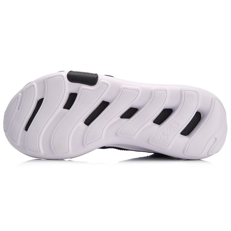 Li Ning Samu 2 амортизирующие отскок средней высоты спортивные кроссовки мужские кроссовки черный белый AGWN027-1