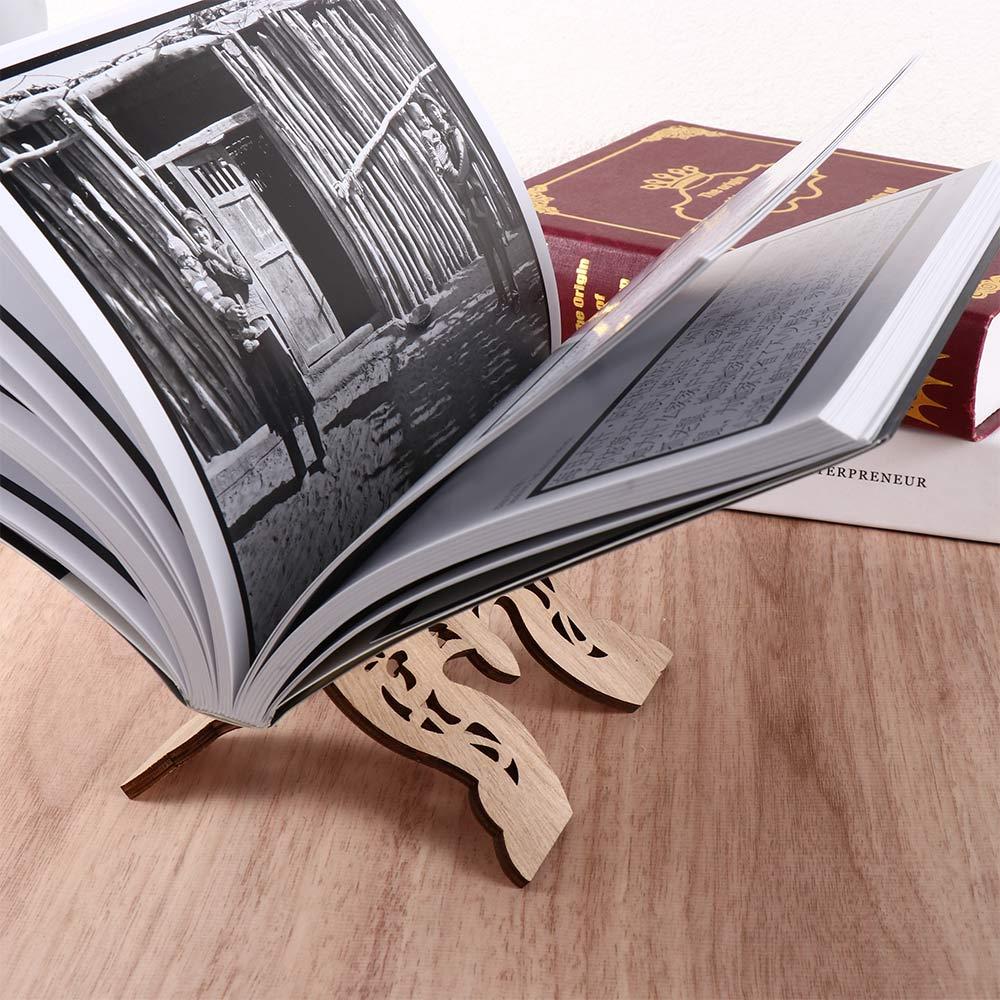 Carved Foldable Eid Al-Fitr Quran Bible Home Decoration Display Stand Book Shelf Book Stand