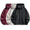 Men's Large Size Loose Mountain Outdoor Tooling Hooded Jacket Men's Spring and Autumn Jacket