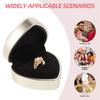 Heart Box Ring Case Led Light Engagement Ring Boxes Jewelry Display Case For Proposal Wedding Birthday Anniversary