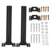 2 Set Solar Light Pole Mount Wall Mounted Solar Lighting Mounting Bracket Extension Pole Kit Alloy