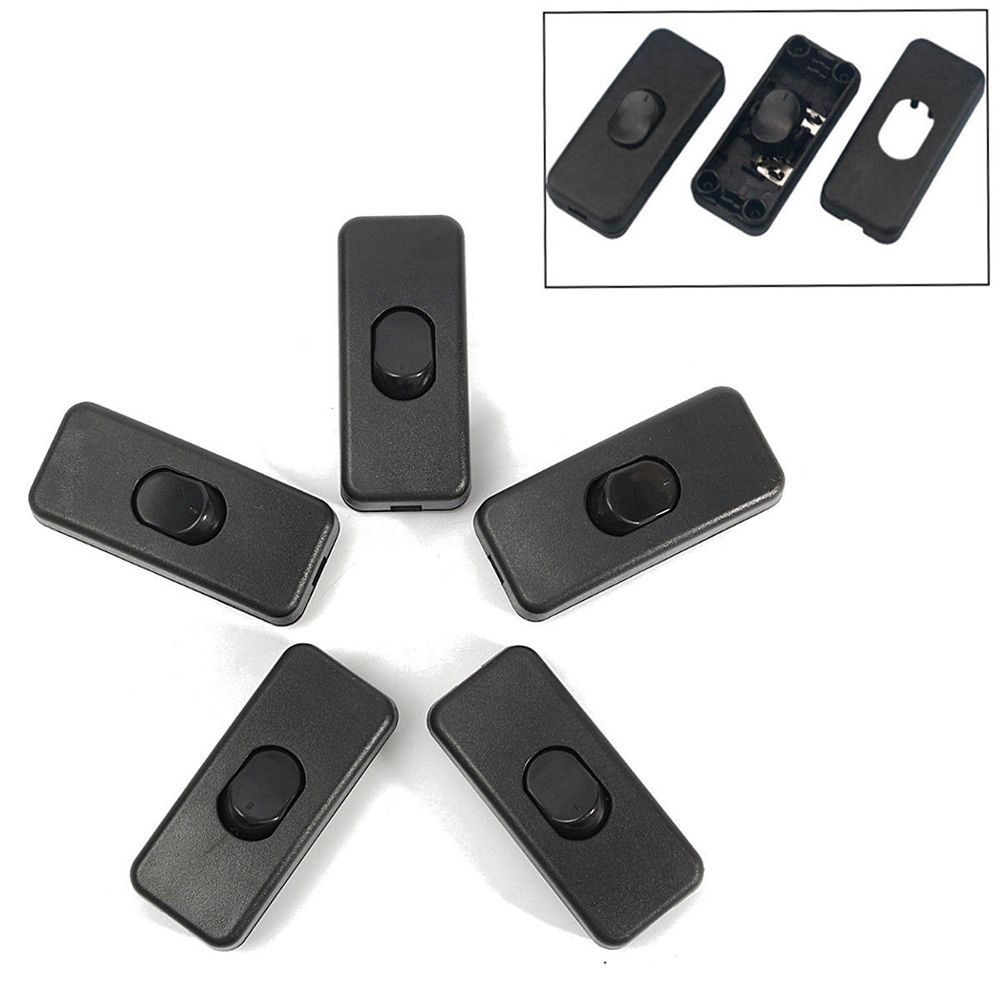 Black ON/OFF Desk Light Accessories Switches 110-250V Cord Cable