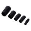 50 шт., 3 мм ~ 9,5 мм, защитные приспособления для винтовой резьбы, черные резиновые заглушки, устойчивые к расколу винты