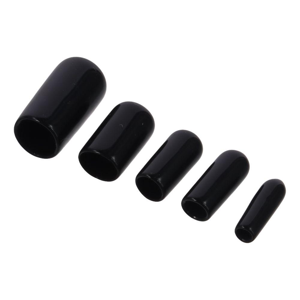 50 шт., 3 мм ~ 9,5 мм, защитные приспособления для винтовой резьбы, черные резиновые заглушки, устойчивые к расколу винты