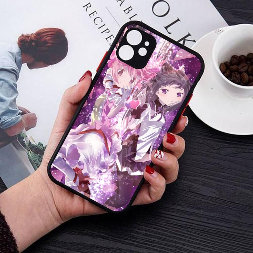 Чехол для телефона Puella Magi Madoka Magica для iPhone 14 11 12 13 Mini Pro Max 8 7 Plus X XR XS MAX Полупрозрачный матовый чехол
