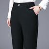 Office Lady Korean Fashion Straight Pants Spring Autumn Casual High Waist Button Pockets Solid Elegant Women Clothing Trousers