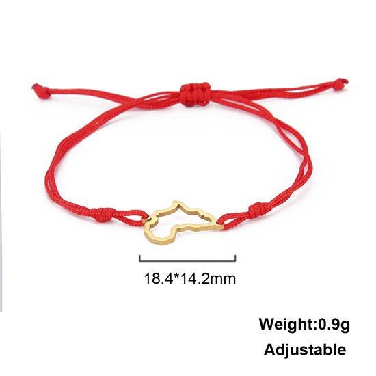 Retro Stainless Steel Personality Witch Knot Dog Paw Bracelet