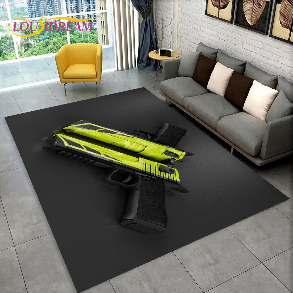 CS, USP, AK, M4, AWP, коврик для винтовки, пистолета, пистолета, ковер для дома, гостиной, спальни, дивана, коврик для двери, декор, нескользящий напольный коврик
