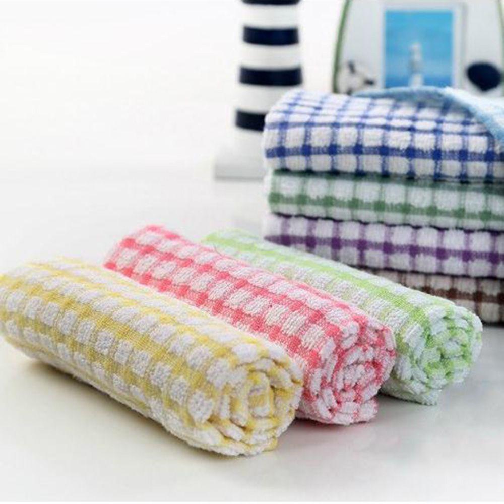 Kitchen Absorbent Non-stick Micro-fiber Terry Cotton Cleaning Cloth Tea Towel