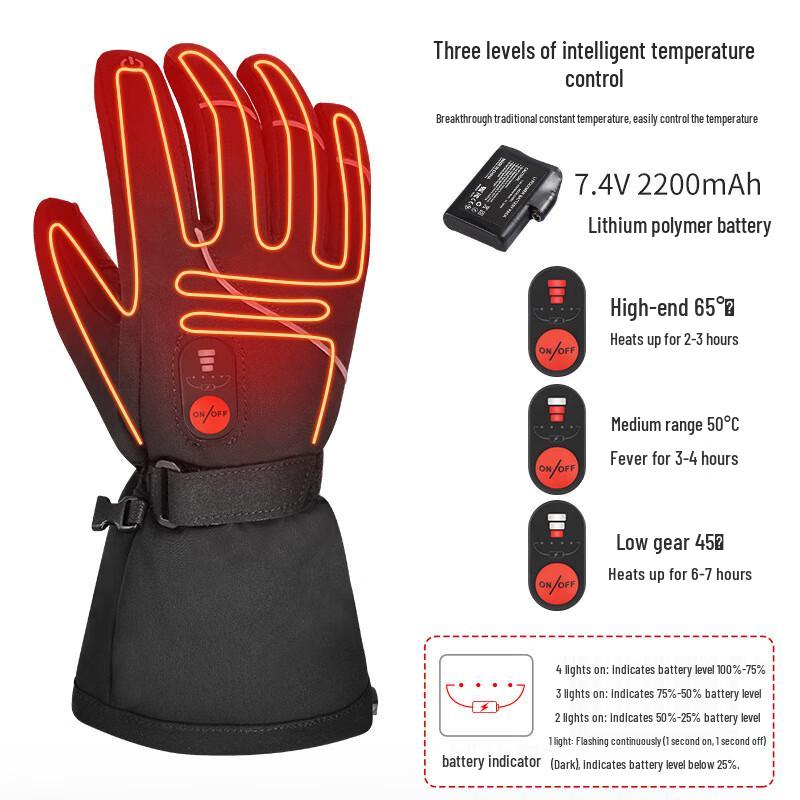 REACH STAR SAVIOR Велоперчатки с подогревом и сенсорным экраном