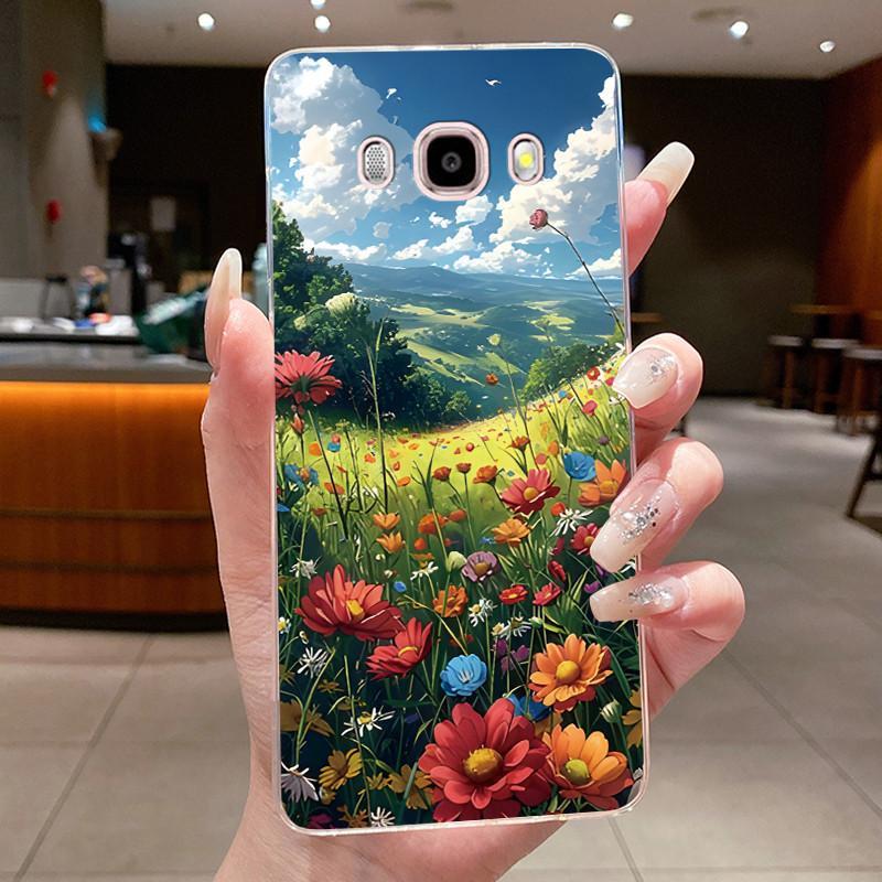 Casing For Samsung Galaxy J5 (2016) SM-J510F / J7 (2016) SM-J710F Soft Cover Luxury Dragon Cute Cool Boys Girls Transparent Case
