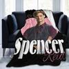 Criminal Minds I Love Spencer Reid Hearts Blankets TV Show Fleece Awesome Soft Throw Blankets Bedding Lounge All Season Travel