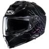 HJC HELMETS Motorcycle Helmet Full Face with Sun Internal Removable Intercom SMART HJC I71 Ceros HJH266 BLACK M Built-in Visor, Ventilation, Built-in