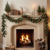 European Festival Holly Berry Vine Décor for Entrance, Window, Fireplace or Christmas Scene