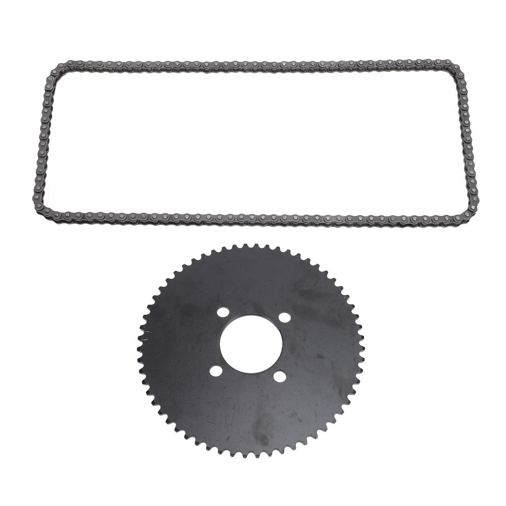 35 Цепь 60T Комплект задней звезды Стальной сплав Улучшенная производительность Высокая твердость для Мини-байка Картинг Дрифт-трицикла Квадроцикла ATV