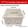 PVC Concealed 86 Type Switch Socket Junction Box for Home Decoration Wiring