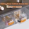 Pull-Out Drawer Style Storage Box PP Makeup Cotton Organizer New Storage Shelf  Desktop Storage