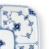 [Официально импортировано] Royal Copenhagen Blue Fluted Half Lace Квадратное блюдо, 21 см, Свадебный подарок, 1066923
