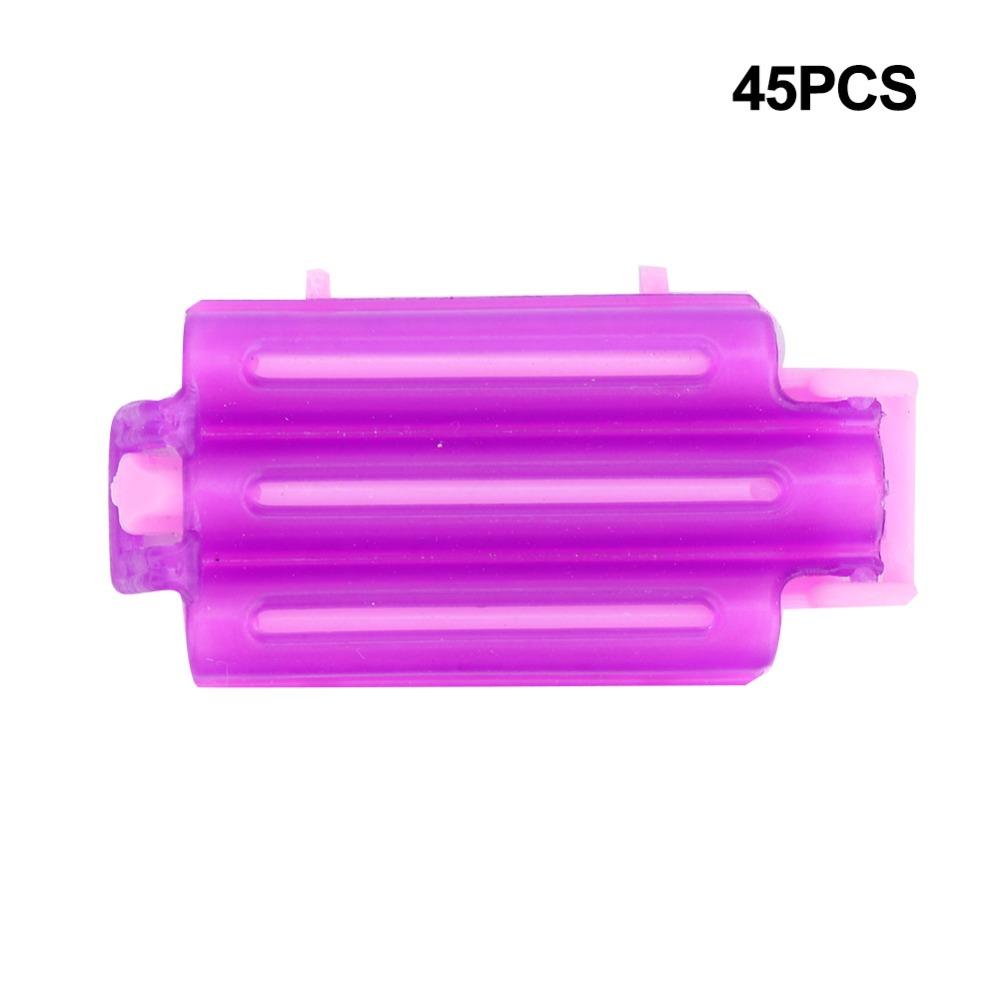 45pcs PP Hair Perm Clips Crinkle Design Hair Styling Tools Volume Hair Rollers For Women
