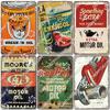 Motor Oil Poster Vintage Metal Plate Energol Oilzum Car Parts Oil Change Metal Tin Signs Wall Decor Garage Club Man Cave