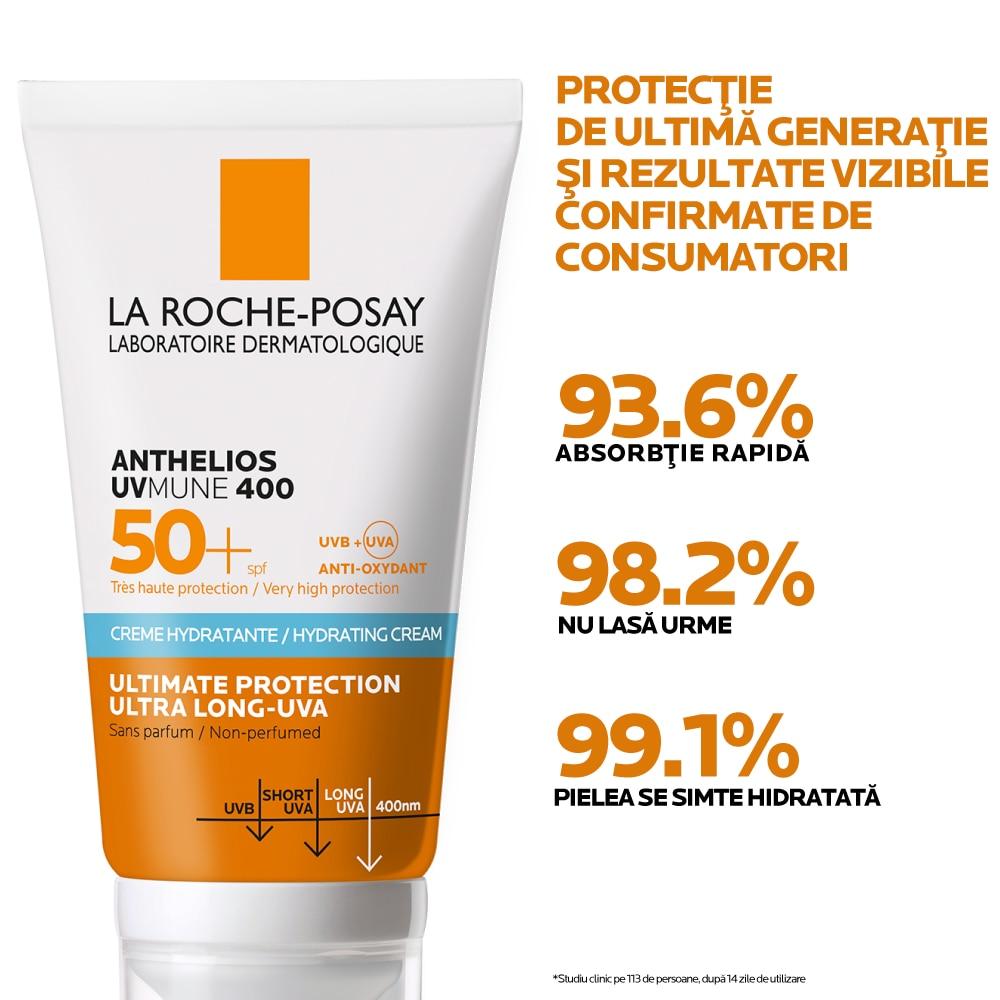 La Roche-Posay ANTHELIOS UV-MUNE400 SPF 50+ Face Sunscreen Moisturizer, 50ml, High Protection & Hydration