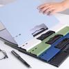 A4 File Folder Clipboard Writing Pad Memo Clip Board Document Test Paper Organizer Student Office School Accessaries Wholesale