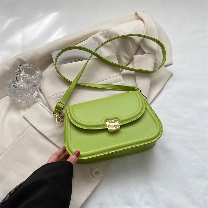 Trendy Simple Fashion Solid Color Shoulder Crossbody Bag For Women 2023 Spring Summer New Stylish Lady Bag
