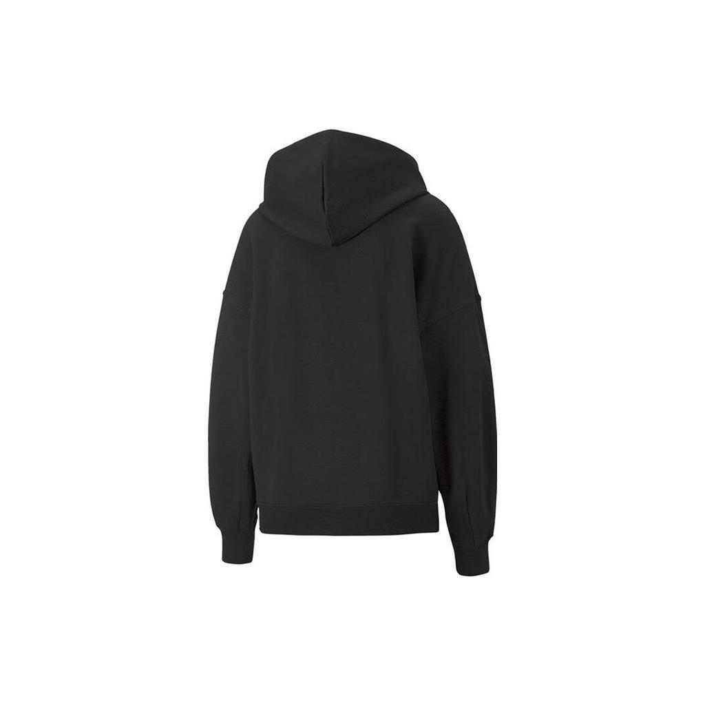 Puma Толстовка с капюшоном и капюшоном с логотипом, женские топы, черный 673576-01