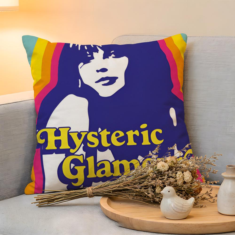 Cushion Cover Linen SkinFriendly Soft Decorative Case For Sofa Home Decor Cool HHysteric Glamour Girl Pillow cover