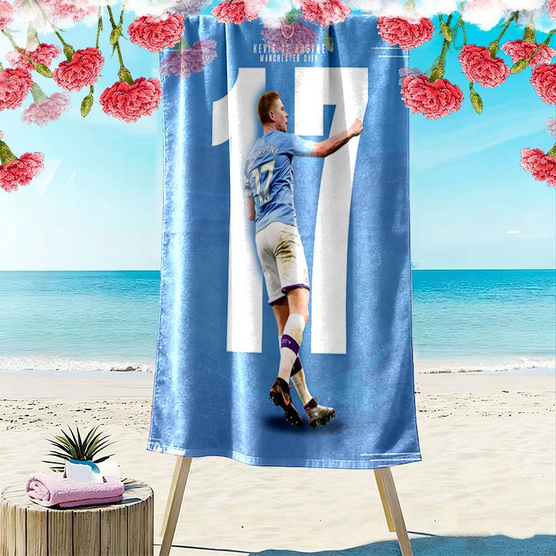 Kevin De Bruyne Beach Towel, Large Soft Quick Dry Towel for Beach Camping Swimming