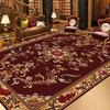European Style Red Rugs for Living Room Luxury Home Decor Carpet Large Size Non-slip Lounge Rug Bath Absorbent Rugs Customizable