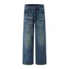 American Pendant Mopping Pants Men's Straight High Street Hip-hop Jeans Couple Wide-leg Pants