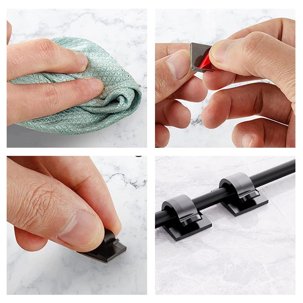 10 шт. зажимов для уличных гирлянд с водонепроницаемыми клейкими полосками, крючки для украшений на открытом воздухе, устойчивые к ультрафиолетовому излучению держатели для веревок